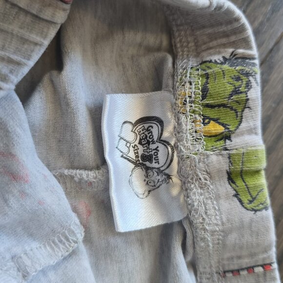 Vintage Girls Toddler THE GRINCH Christmas Holiday Grey Leggings Size 2/3 USED - Picture 2 of 3